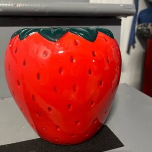 Strawberry Shaped Ceramic Planter
